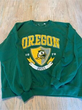 Oregon Ducks Green Crewneck Sweatshirt